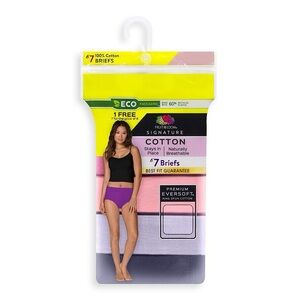 Women's Fruit of the Loom® Signature 100% Cotton 7-pack Brief Panty Set 7DKBRA
